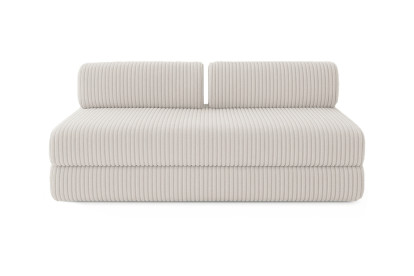 Canapé 3 places convertible et modulable - Velours côtelé XL Blanc