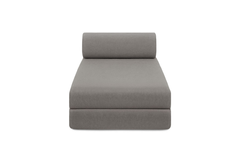 Méridienne convertible et modulable - Tissu lisse Gris