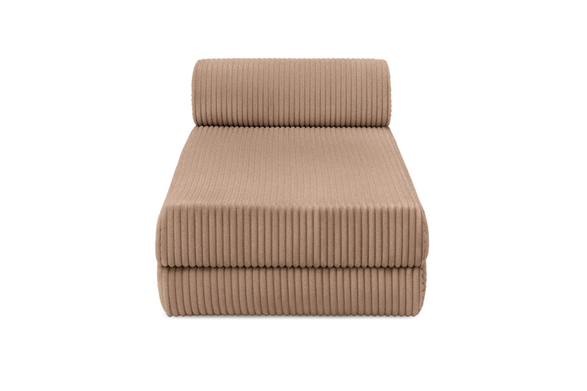 Housse Méridienne convertible - Tissu velours côtelé XL marron