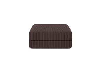 Pouf convertible et modulable - Velours côtelé Marron