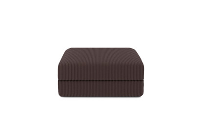 Pouf convertible et modulable - Velours côtelé Marron