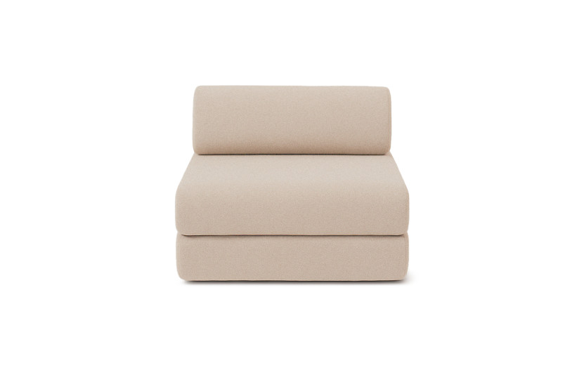 Fauteuil convertible et modulable - Tissu lisse Beige