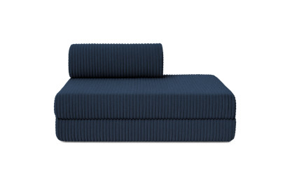 Canapé 2 places convertible et modulable - Velours côtelé XL Bleu