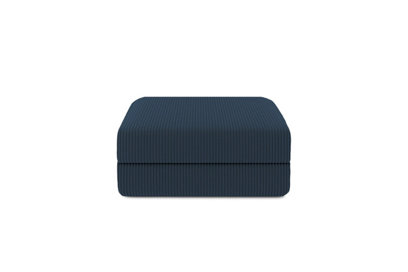 Pouf convertible et modulable - Velours côtelé Bleu