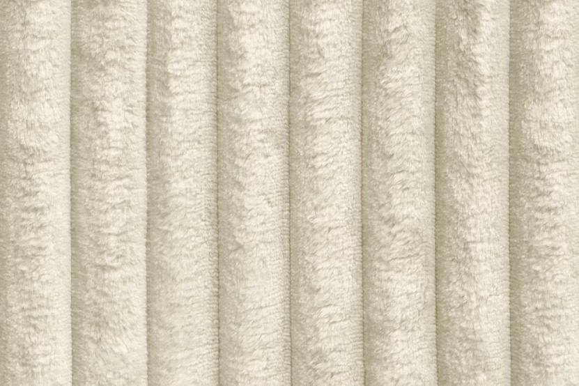 Housse Pouf convertible - Tissu velours côtelé XL beige