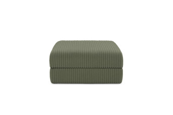 Pouf convertible et modulable - Velours côtelé XL Vert