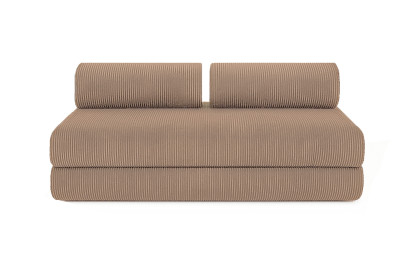Canapé 3 places convertible et modulable - Velours côtelé Taupe