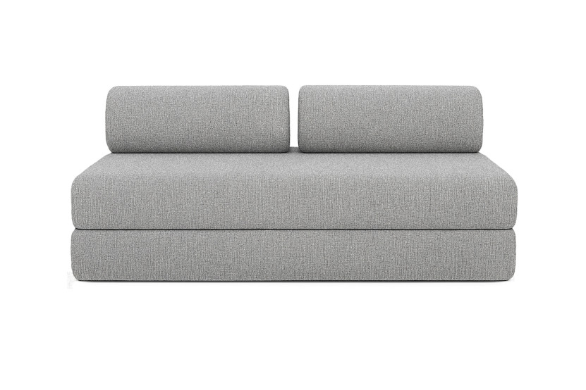 Canapé 5 places - 2 modules convertibles : Canapé 3 places + Canapé 2 places - Tissu tweed Gris