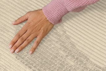 Housse Méridienne convertible - Tissu velours côtelé beige