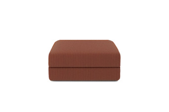 Pouf convertible et modulable - Velours côtelé Terracotta