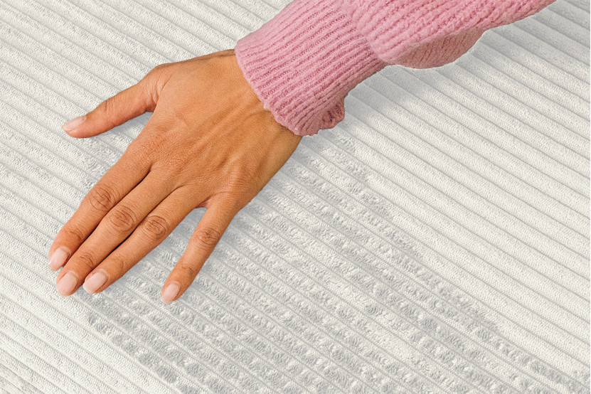 Canapé 2 places convertible et modulable - Velours côtelé Blanc