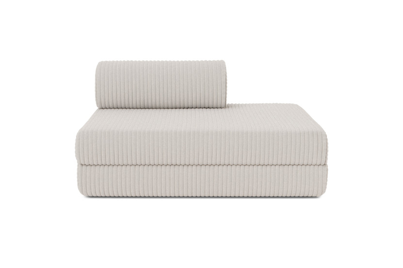 Canapé 2 places convertible et modulable - Velours côtelé XL Blanc