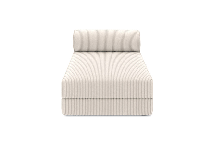 Housse Méridienne convertible - Tissu velours côtelé blanc