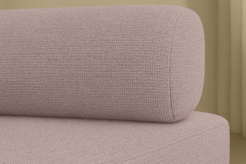 Canapé 3 places convertible et modulable - Tissu lisse Rose