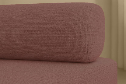 Canapé 3 places convertible et modulable - Tissu lisse Terracotta