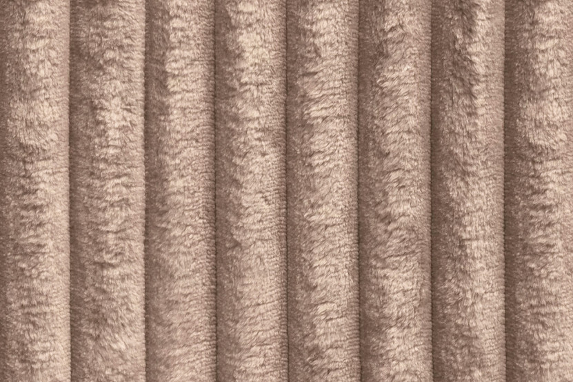 Housse Pouf convertible - Tissu velours côtelé XL marron