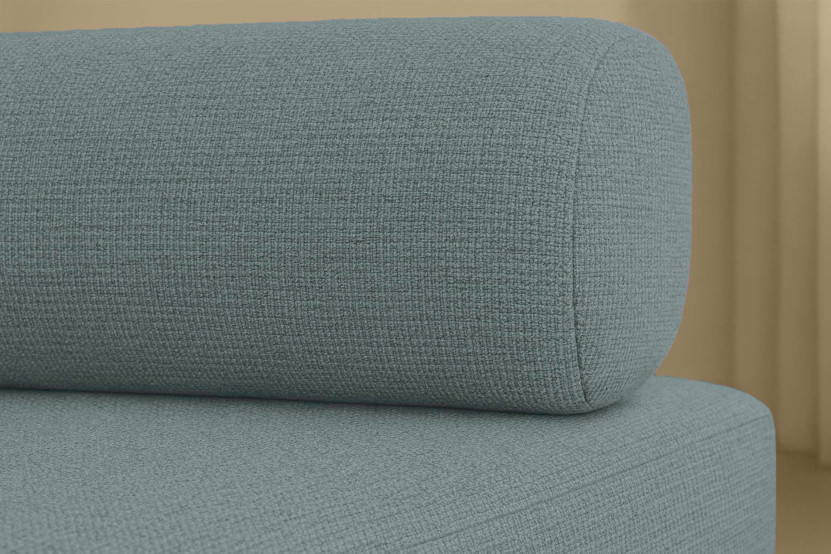 Canapé 2 places convertible et modulable - Tissu lisse Vert