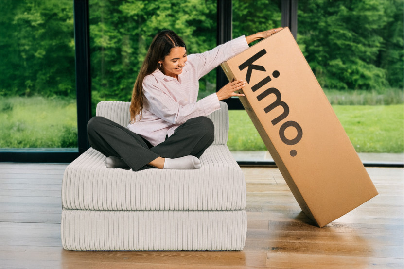 Méridienne convertible et modulable - Velours côtelé XL Blanc