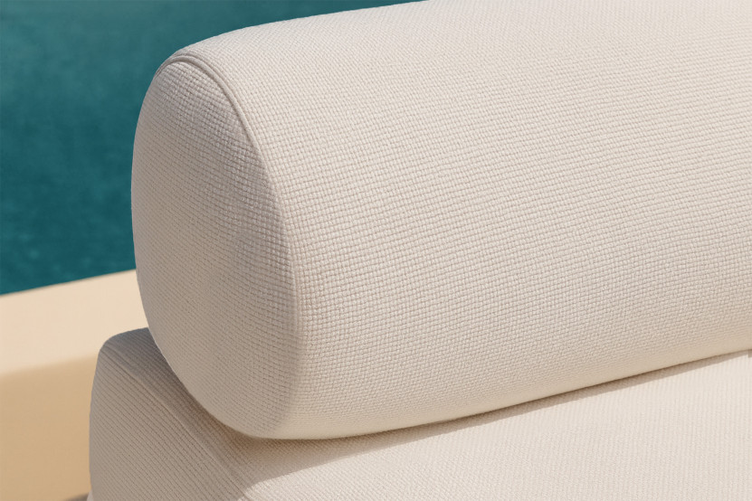 Canapé 3 places convertible et modulable - Tissu extérieur Beige clair