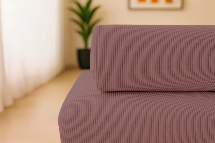 Canapé 3 places - 2 modules convertibles : Canapé 2 places + Fauteuil - Velours côtelé Rose