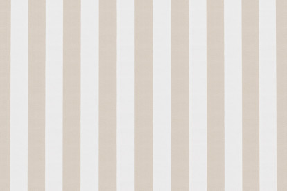 Housse Méridienne - Tissu imperméable à rayures, blanc et beige