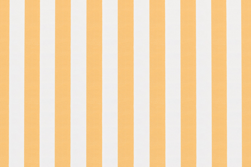 Housse Canapé droit - 3 places - Tissu imperméable à rayures, blanc et jaune