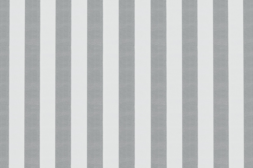 Housse Canapé droit - 3 places - Tissu imperméable à rayures, blanc et gris