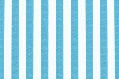 Housse Canapé droit - 3 places - Tissu imperméable à rayures, blanc et bleu