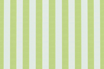 Canapé 3 places modulable - Tissu extérieur à rayures, blanc et vert anis