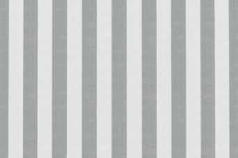 Housse Fauteuil - Tissu imperméable à rayures, blanc et gris