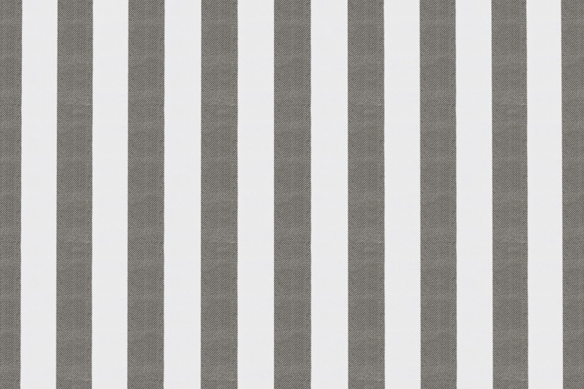 Pouf modulable - Tissu extérieur à rayures, blanc et gris anthracite