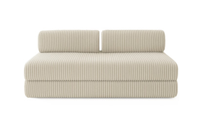 Canapé 3 places convertible et modulable - Velours côtelé XL Beige
